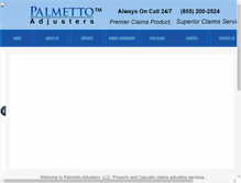 Tablet Screenshot of palmettoadjusters.com